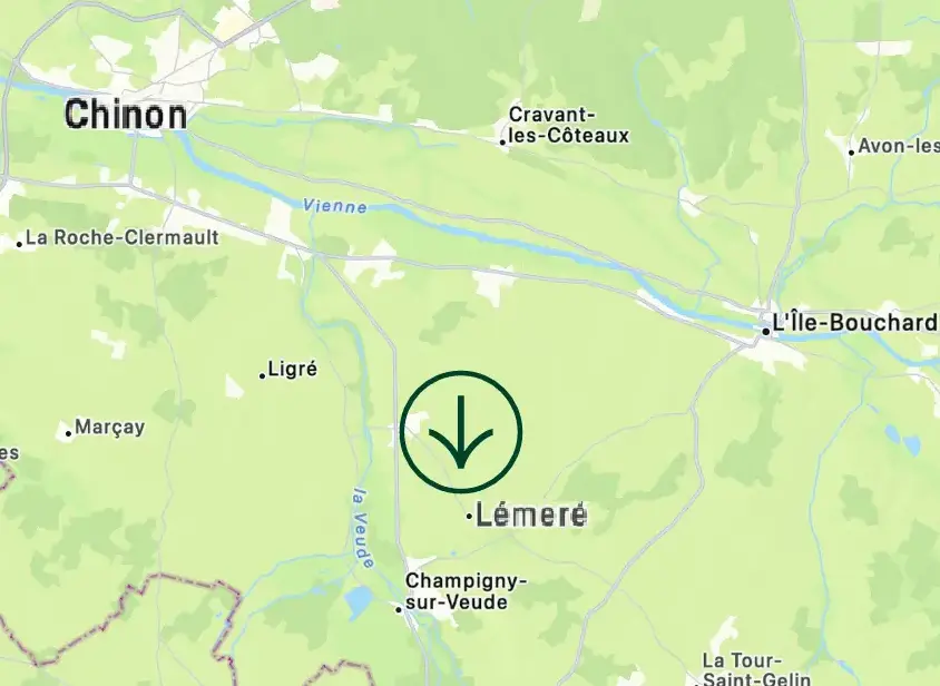 Carte du gîte Léméré Chinon